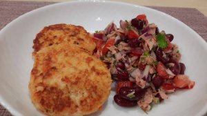 Рецепты ПП. Щи ПП без Картофеля. Котлеты Куриные с Овощами. Салат с Тунцом, Фасолью и помидорами.