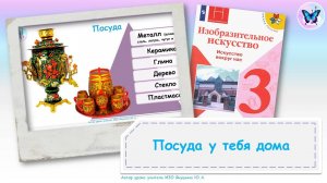 Посуда у тебя дома (урок ИЗО, 3 класс, программа Школа России)
