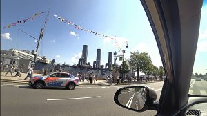 На машине по Питеру 2025г. Едем в Лахта-центр.