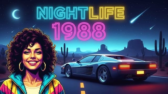 Synthwave Reflections In Midnight Chrome