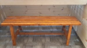 Скамейка, лавка в баню своими руками