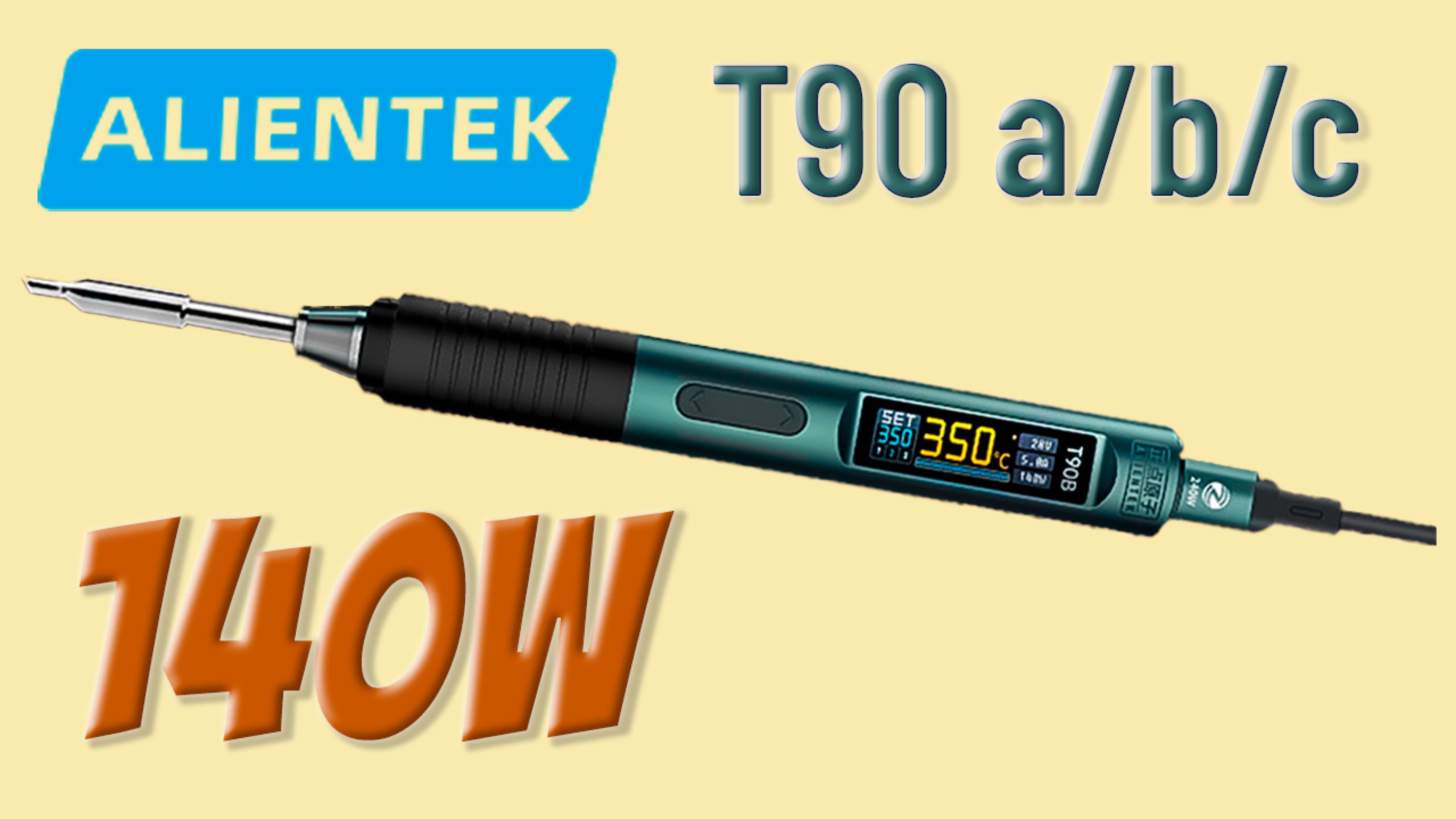 Пожалуй лучший USB Паяльник ALIENTEK T90 - мощность 140W, цветной дисплей, удобное правление и ещё! смотреть онлайн