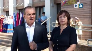 Вениамин Кондратьев с супругой проголосовал на участке в Динском районе