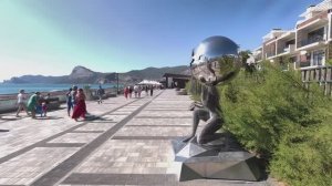 СУДАК сентябрь Прогулка по курортному кварталу Где живёт половина ВСЕХ отдыхающих. Крым на Ладони