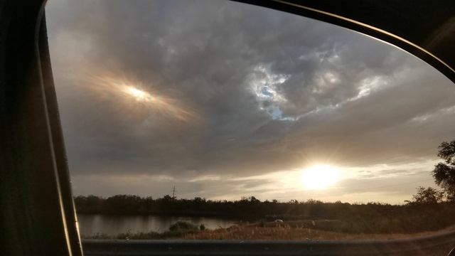 Мост выезд на Конезавод Сальск закат