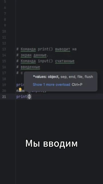 Print input в питоне смотреть онлайн