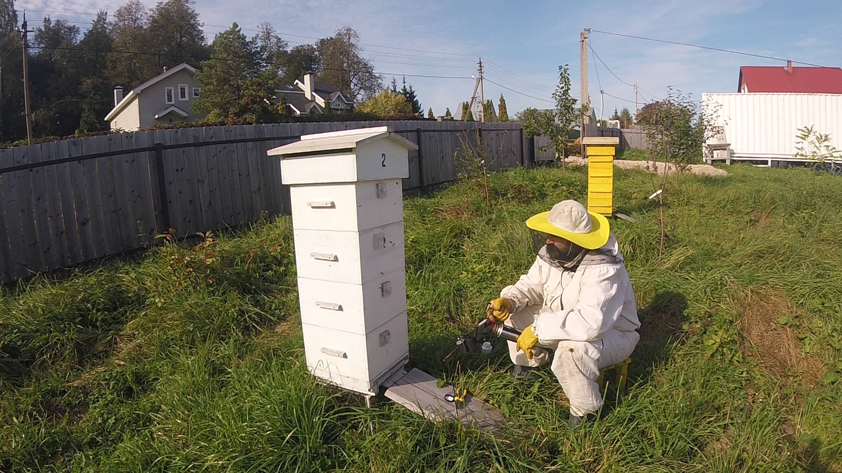 Деревня Соснино (обработка пчел от варроатоза)