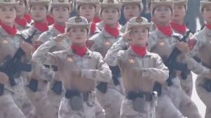 Женщины на параде в Китае 2025 год. Самая лучшая строевая подготовка в мире.