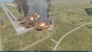 Истребитель F-16C уничтожил военную базу.