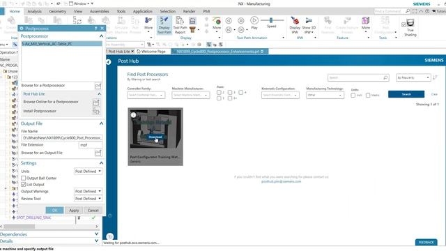 Weekly Tech Tip #1 - Getting started - POSTPROCESSOR BUILDING NX CAM G-Code Post Processor смотреть онлайн
