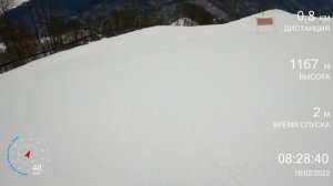 Горные лыжи. Черная. Роза Хутор.  2022