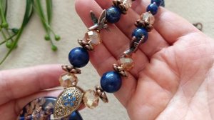 Переделка винтажного украшения. #украшенияскамнями #винтаж #переделка