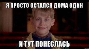 когда остался один дома