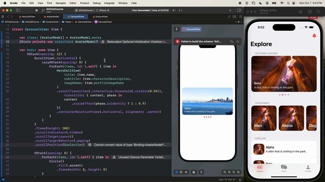 12 - ExploreView CarouselView