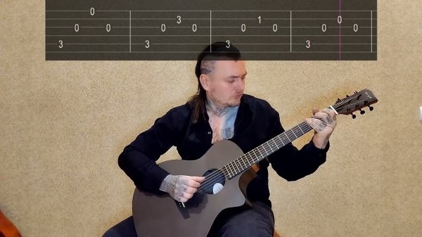 Как играть Rammstein - Seemann на обычной гитаре. разбор + табы