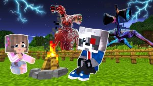 ГОРКА ПОЖИРАТЕЛЬ, СИРЕНОГОЛОВЫЙ и ТРУБОГОЛОВЫЙ - Майнкрафт Фильм. SCP SIREN HEAD EXTRA SLIDE РАКУН