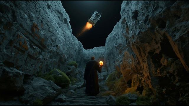 «Heart Of The Moon’s Silence» 🌙🫀 2-Hour Cosmic Mystery Ambience ｜ Crater Tunnel Soundscape ｜ Depth