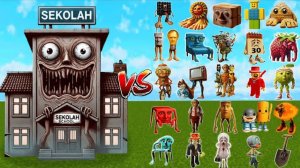 СЕШКОЛА против всех БОССОВ Brainrot | Майнкрафт битва мобов с модами