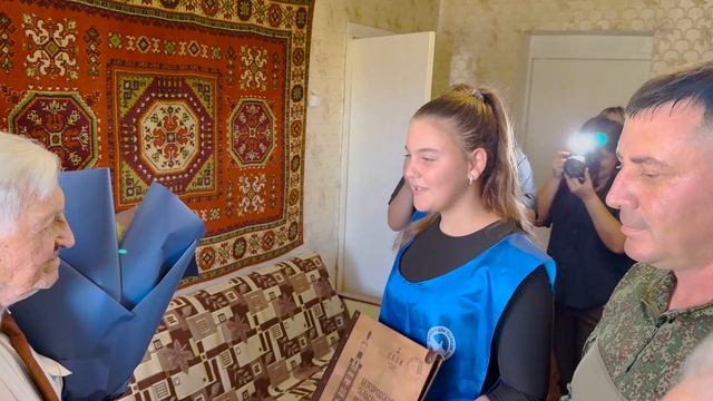 Поздравление ветерана Великой Отечественной войны с днем рождения. смотреть онлайн