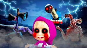 МАША.ЕХЕ из МАША И МЕДВЕДЬ и СИРЕНОГОЛОВЫЙ и ТРУБОГОЛОВЫЙ - Майнкрафт Фильм Все Серии SCP MINECRAFT