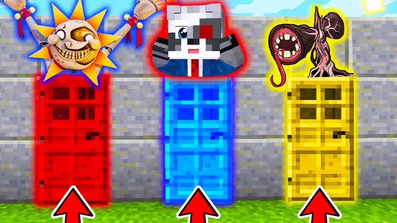 НУБ И ПРО ВЫБЕРИ ПРАВИЛЬНУЮ ДВЕРЬ SCP В МАЙНКРАФТ РАКУН И ДОЧКА НОВАЯ РУБРИКА смотреть онлайн