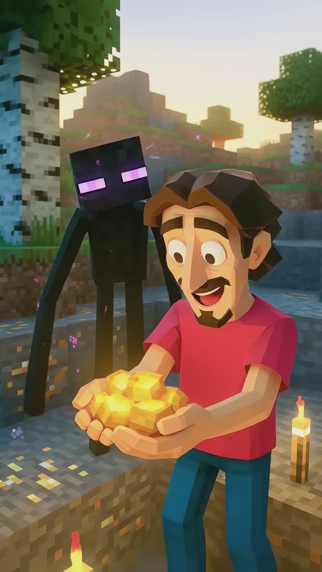 Попал в игровую реальность! #майнкрафт #minecraft #длядетей #весело