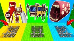 Выбери ПРАВИЛЬНУЮ ТЮРЕМНУЮ ЯМУ ГОРКА ПОЖИРАТЕЛЬ в МАЙНКРАФТ SCP АВТОБУС и ПОЕЗД РАКУН И ДОЧКА SCP