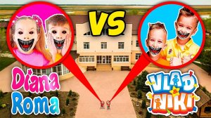 мой дрон снял Влад и Ники VS Диана и Рома в Реальной Жизни!