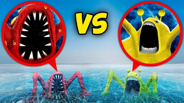 мой дрон снял SPRUNKI ПОЖИРАТЕЛЬ vs ЗАРАЖЁННЫЙ МОРСКОЙ ПОЖИРАТЕЛЬ в Реальной Жизни!