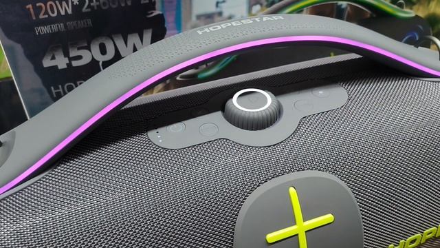 Колонка Hopestar A86 450 Ватт Серый с Зеленым ✅ Видеоотчет г. Москва Пражская 🔥 смотреть онлайн