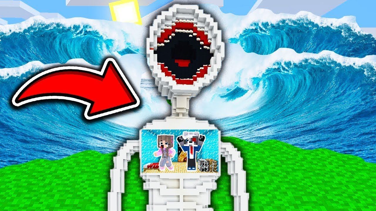 НУБ И ПРО НО ДОМ ВНУТРИ ВЕЛИКАЯ МАТЬ МЕГАФОН ПРОТИВ ЦУНАМИ В МАЙНКРАФТ СИРЕНОГОЛОВЫЙ SCP РАКУН смотреть онлайн