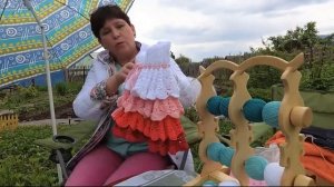 Юбочка для девочки 3-5 лет, связанная крючком из ниток "Ирис".