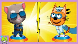 Три Кота против Говорящего Тома.Спортивные Гонки и Погоня за Енотом.Кто Самый Ловкий и Быстрый