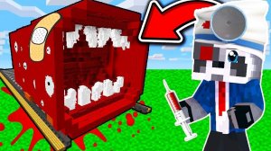 НУБ И ПРО НО ПОЕЗД ПОЖИРАТЕЛЬ ЗАБОЛЕЛ И ЕМУ СРОЧНО НУЖНА ОПЕРАЦИЯ В МАЙНКРАФТ РАКУН И ДОЧКА