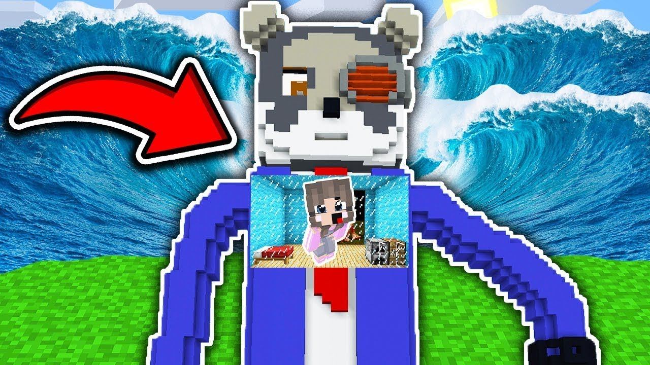 НУБ И ПРО В ДОМЕ РАКУНА ПРОТИВ ЦУНАМИ в МАЙНКРАФТ НОВАЯ РУБРИКА ДОЧКА смотреть онлайн