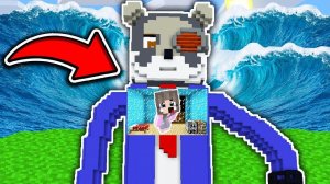 НУБ И ПРО В ДОМЕ РАКУНА ПРОТИВ ЦУНАМИ в МАЙНКРАФТ НОВАЯ РУБРИКА ДОЧКА