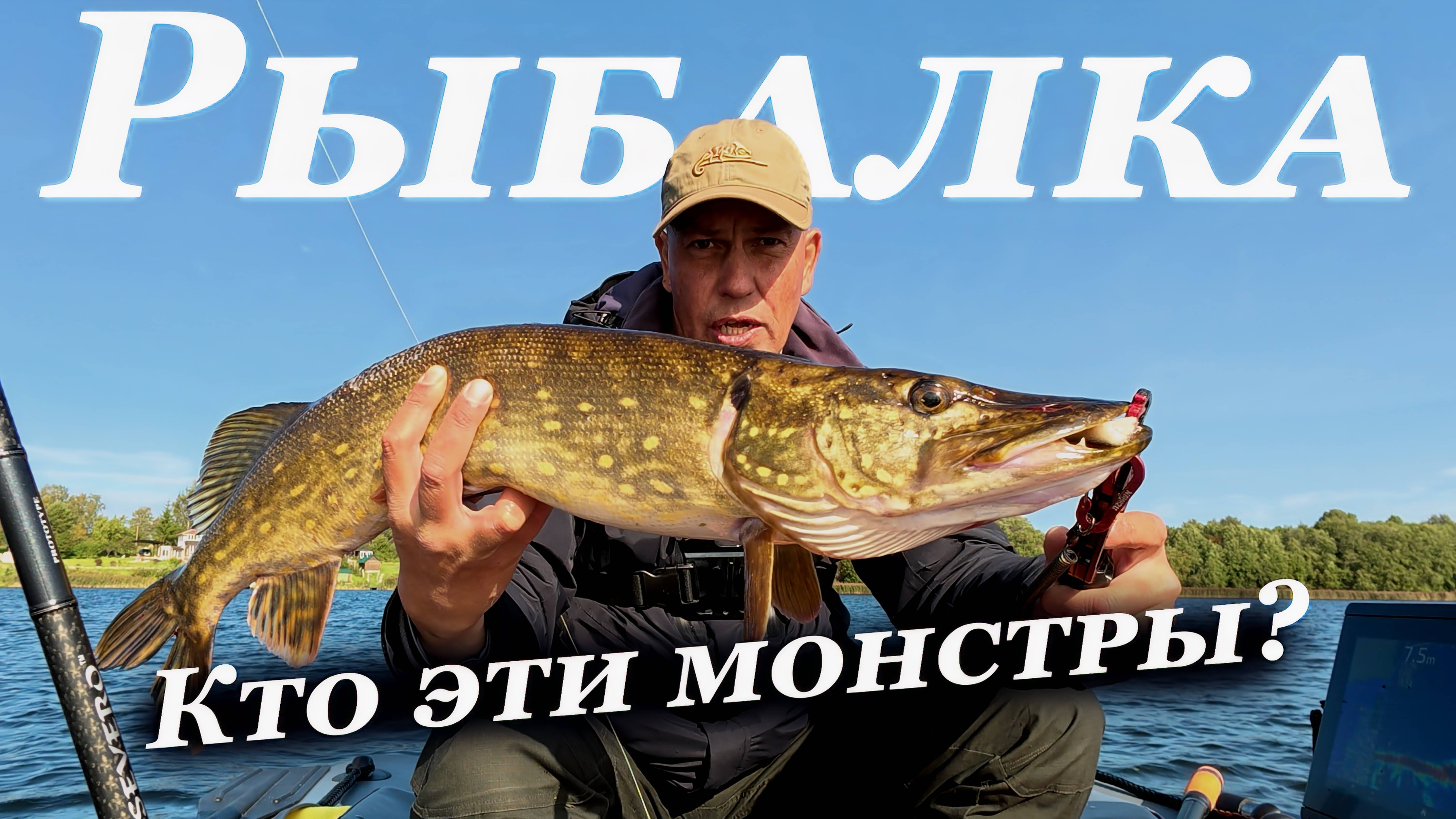 Кто эти МОНСТРЫ в ЭХОЛОТЕ. Рыбалка на ЩУКУ в СЕНТЯБРЕ смотреть онлайн