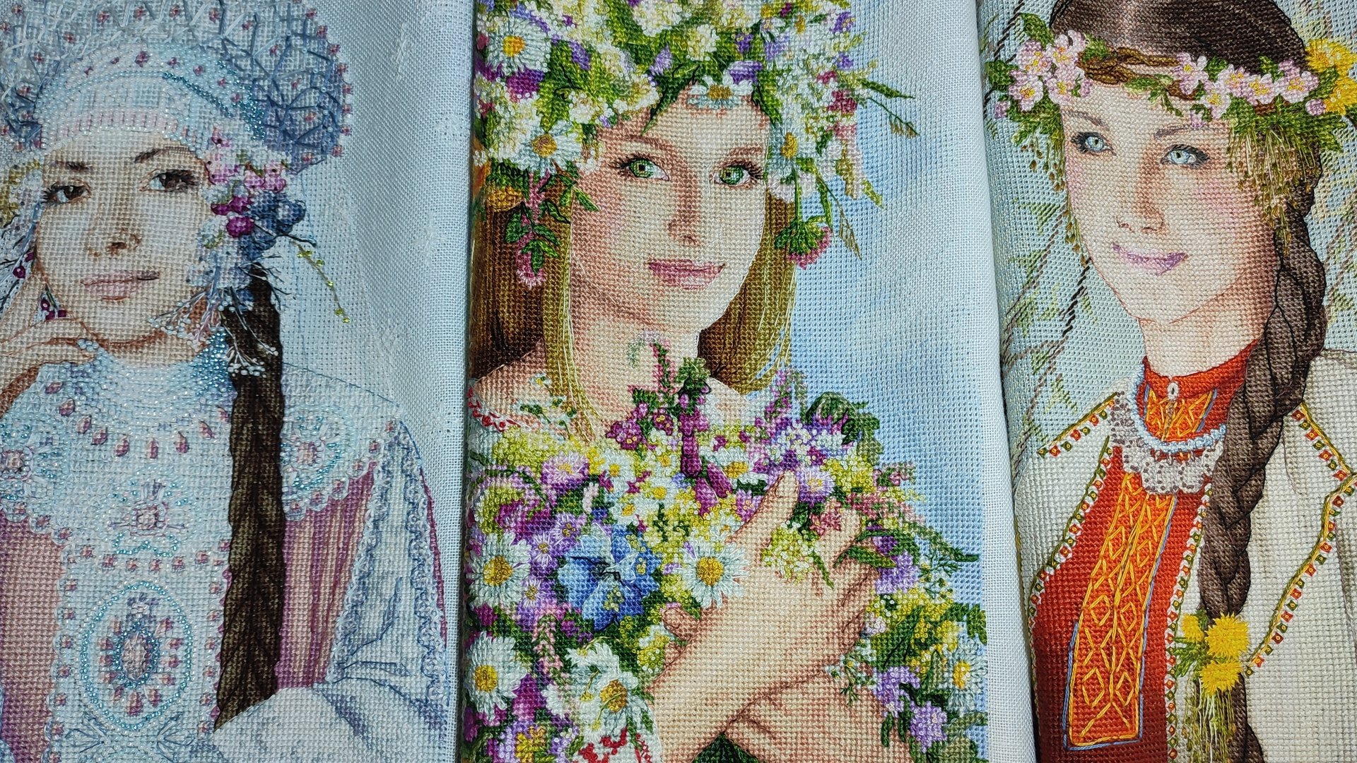 Вышивка крестом. Всё мои не оформленные работы. смотреть онлайн