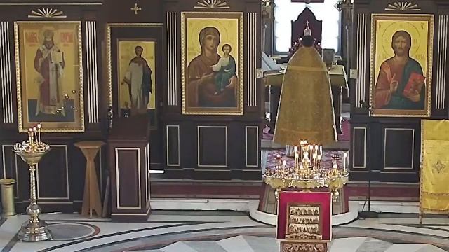 15.09.2025 Божественная Литургия. Понедельник. Седмица 15-я по Пятидесятнице. смотреть онлайн