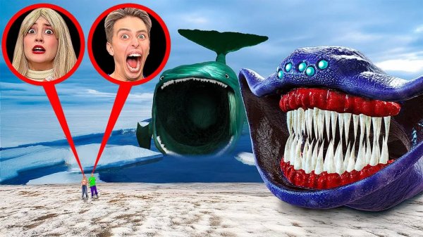 мой ПОДВОДНЫЙ ДРОН нашёл БЛУП vs ЭЛЬ ГРАН МАЯ ЗАМОРОЖЕННЫМИ во льдах!