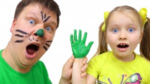 Милана и папа - Одни дома