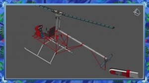3D модель вертолёта Furia