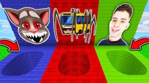 НУБ И ПРО В КРУГЛОЙ ЯМЕ SCP в МАЙНКРАФТ РАКУН И ДОЧКА НОВАЯ РУБРИКА