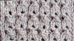 Узор спицами №15. Ажурные дорожки