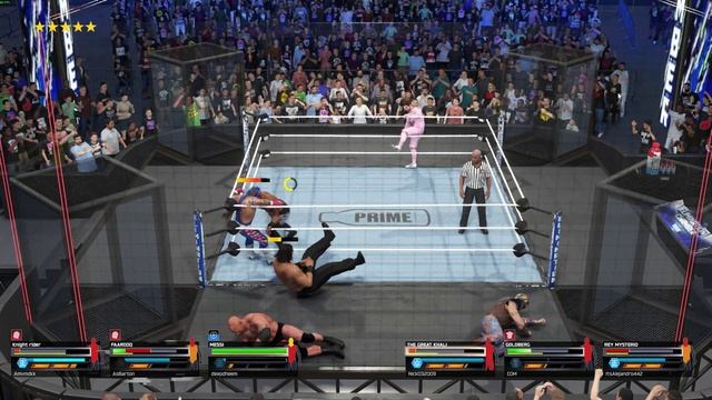 WWE 2K25 6 Man  Elimination Chamber Match 15/09/2025