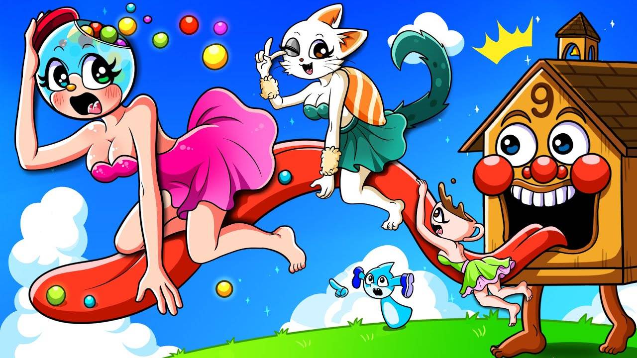 Экстремальный мир! 🎉 Ла Эсок Секола и девочки веселятся!💥| Брейнрот и Спрунки смотреть онлайн