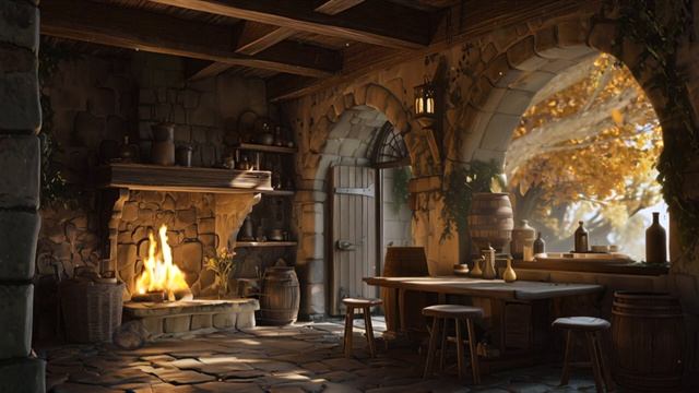 Спокойный вечер - Нежная музыка таверны для отдыха и расслабления, фоновая музыка