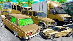 Угнал кучу золотых чит тачек и огромный монстр трак у мажора за 180 сек! Битва воров в ГТА 5 Онлайн