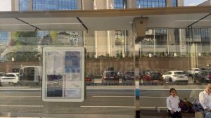 Электронный трамвай на проспекте ак. Сахарова.