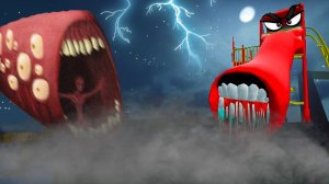 ГОРКА ПОЖИРАТЕЛЬ И ПОЕЗД ПОЖИРАТЕЛЬ - Майнкрафт фильм. THE EXTRA SLIDE TRAIN EATER